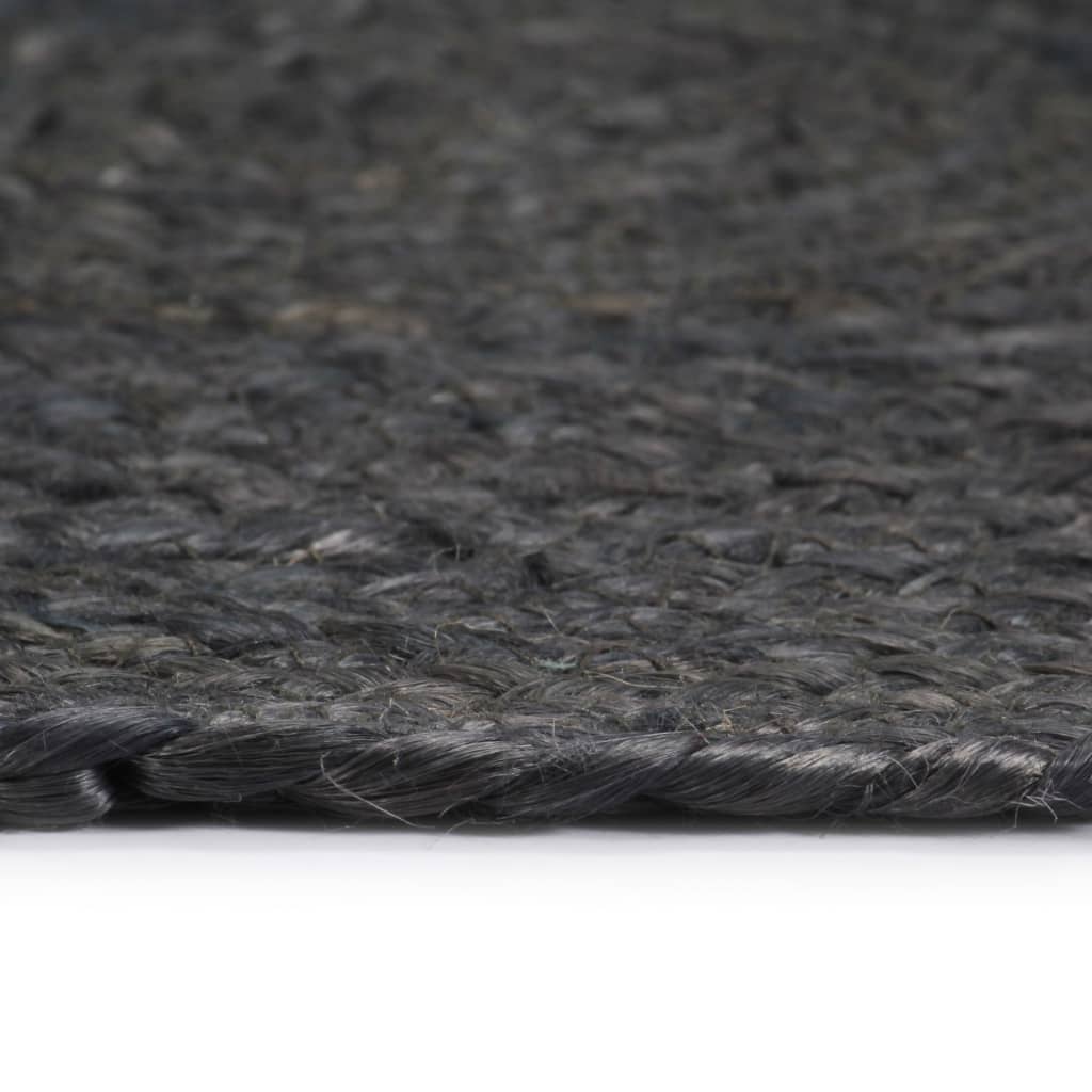vidaXL dækkeservietter 6 stk. rund 38 cm jute mørkegrå