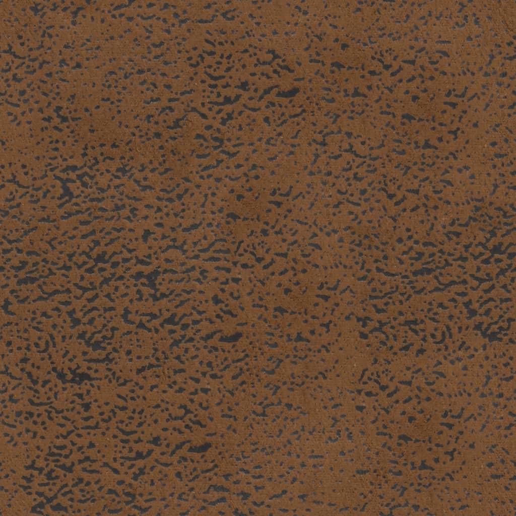 vidaXL bænk med ryglæn 120,5x65x75 cm imiteret ruskind brun