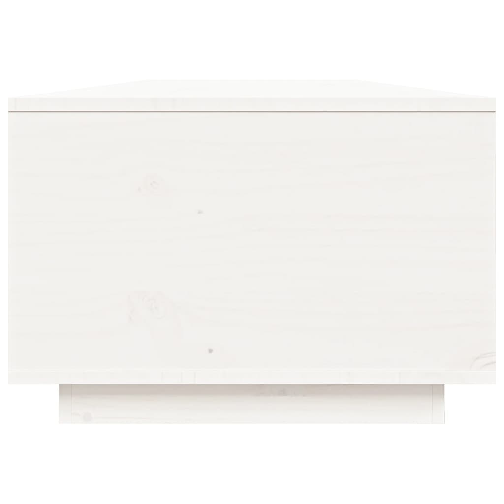vidaXL sofabord 80x50x35,5 cm massivt fyrretræ hvid
