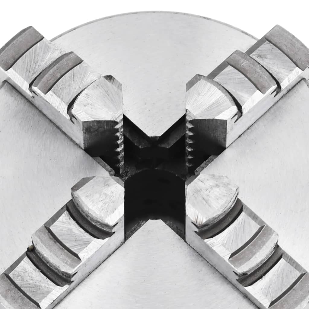 vidaXL selv-centrerende patron til drejebænk 4 kæber 100 mm stål