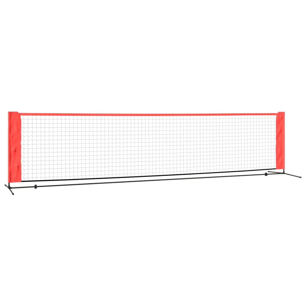vidaXL tennisnet 400x100x87 cm polyester sort og rød
