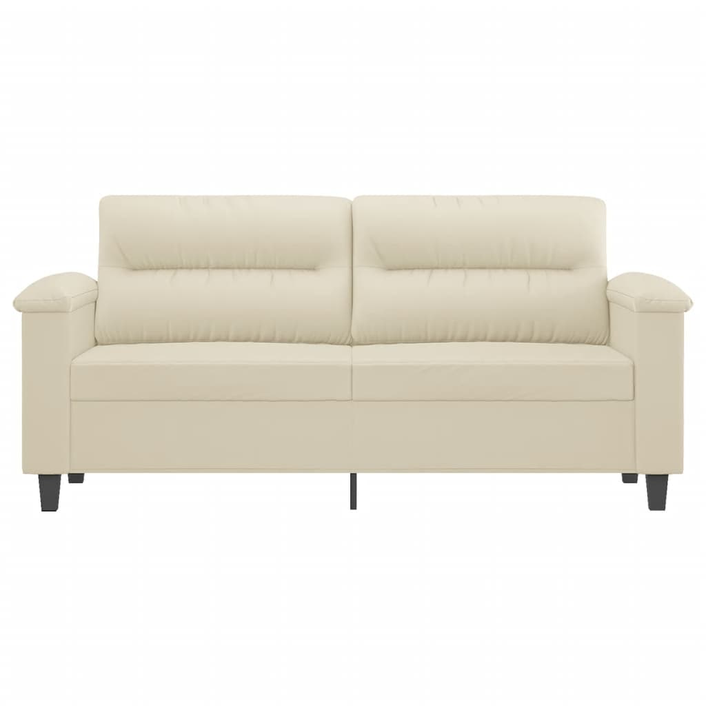vidaXL 2-personers sofa 140 cm kunstlæder cremefarvet