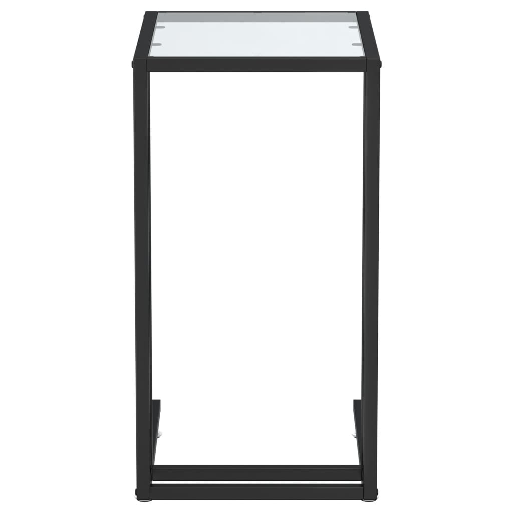 vidaXL sidebord 50x35x65 cm hærdet glas transparent