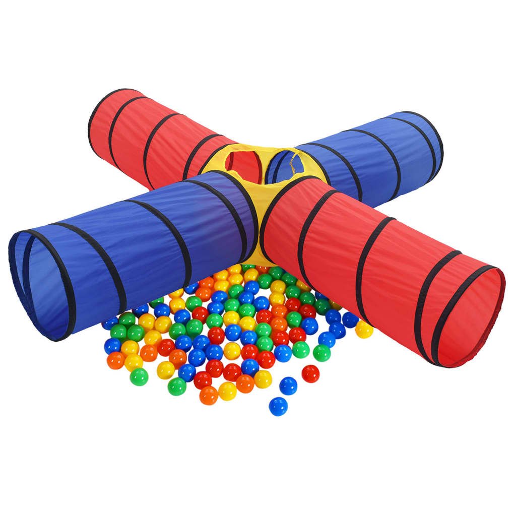 vidaXL legetunnel til børn 250 bolde flerfarvet