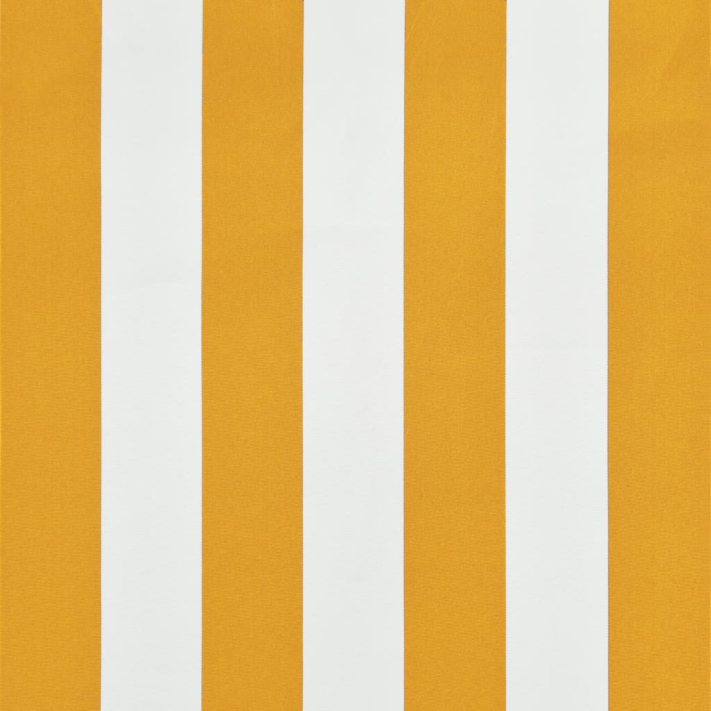 vidaXL foldemarkise 100x150 cm gul og hvid