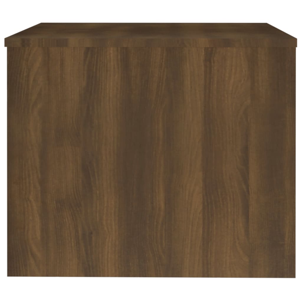 vidaXL sofabord 80x50x40 cm konstrueret træ brun egetræsfarve