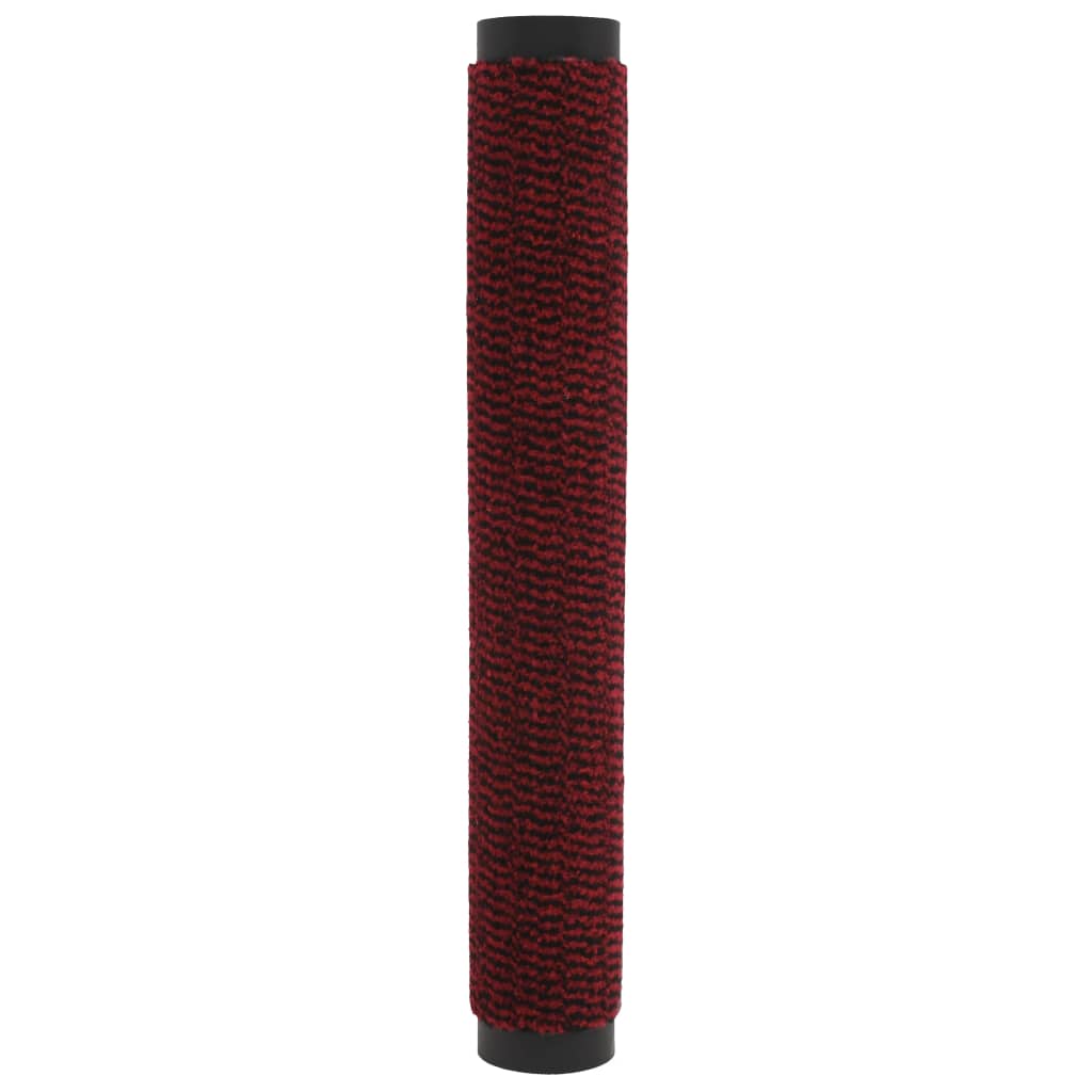 vidaXL måtter med støvkontrol 2 stk. rektangulær tuftet 60 x 90 cm rød