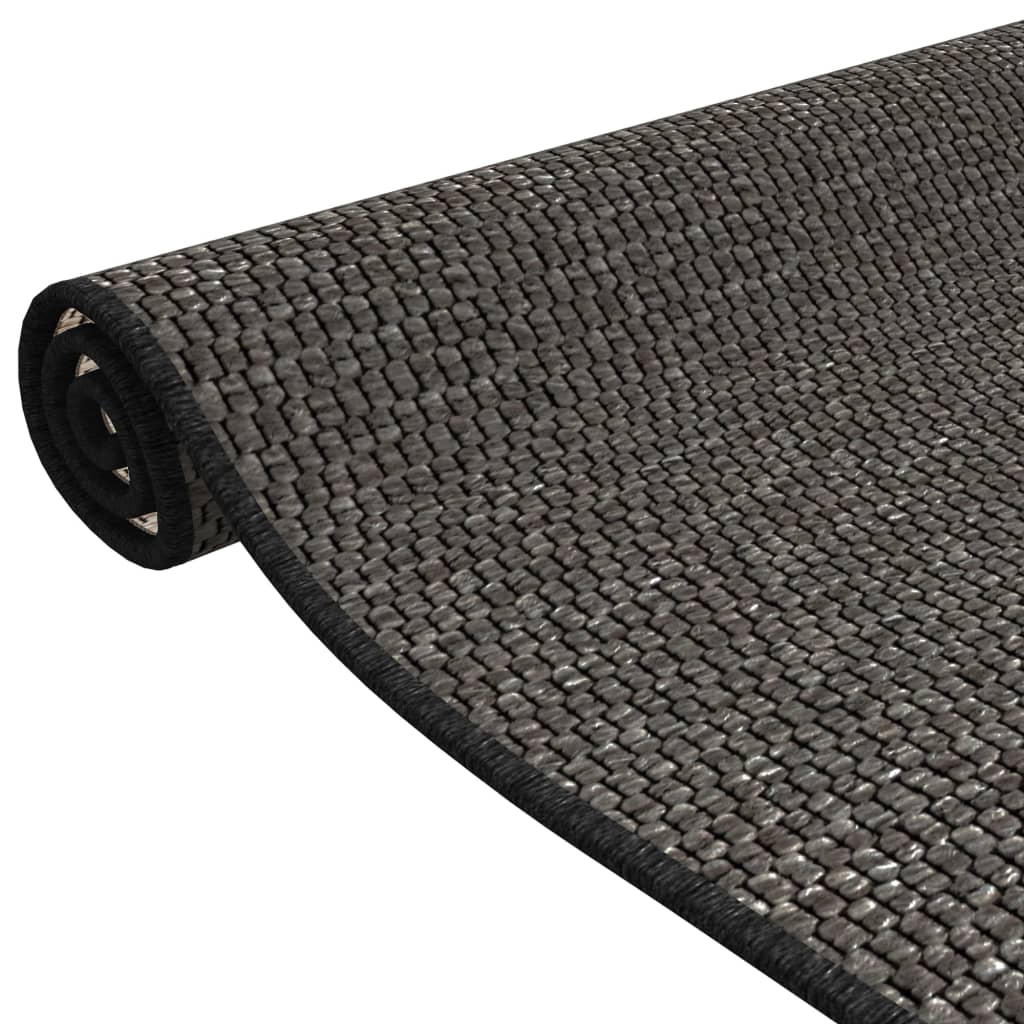 vidaXL tæppeløber 50x100 cm sisallook antracitgrå