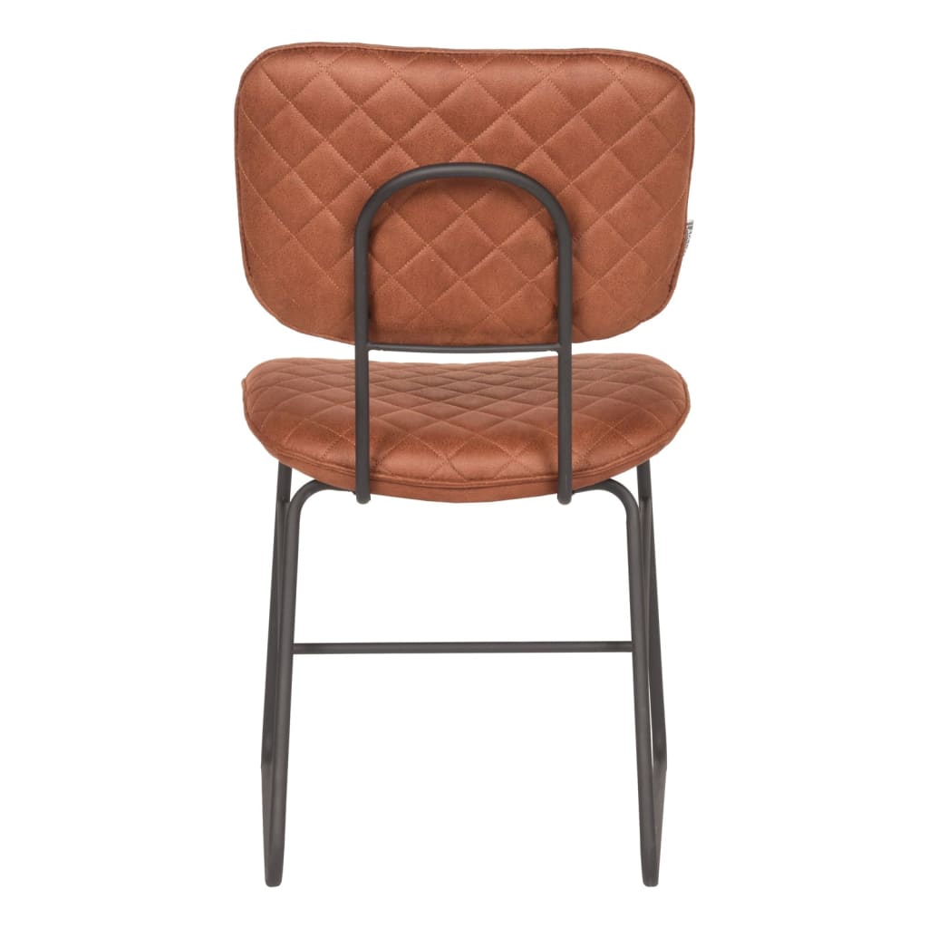 LABEL51 spisebordsstole 2 stk. Sev 49x60x87 cm cognacfarvet