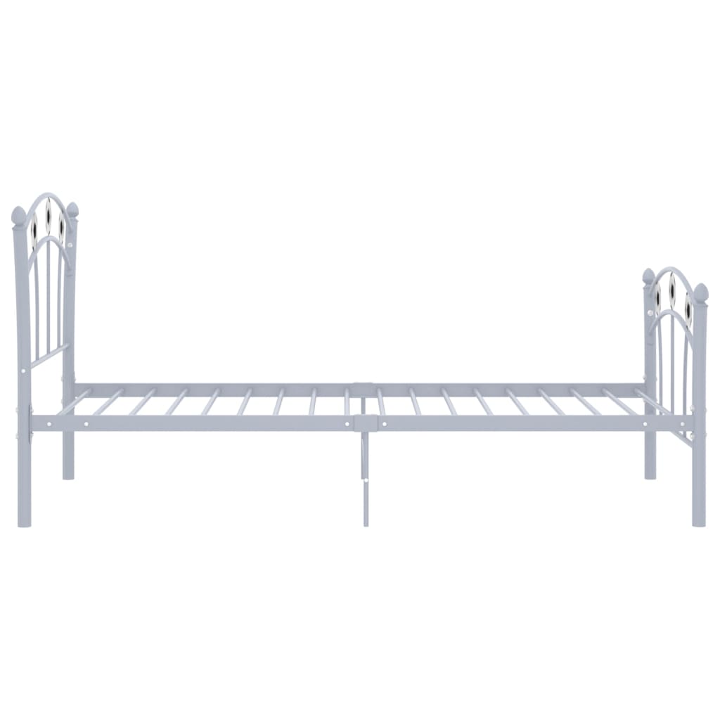 vidaXL sengestel 90x200 fodbolddesign metal grå