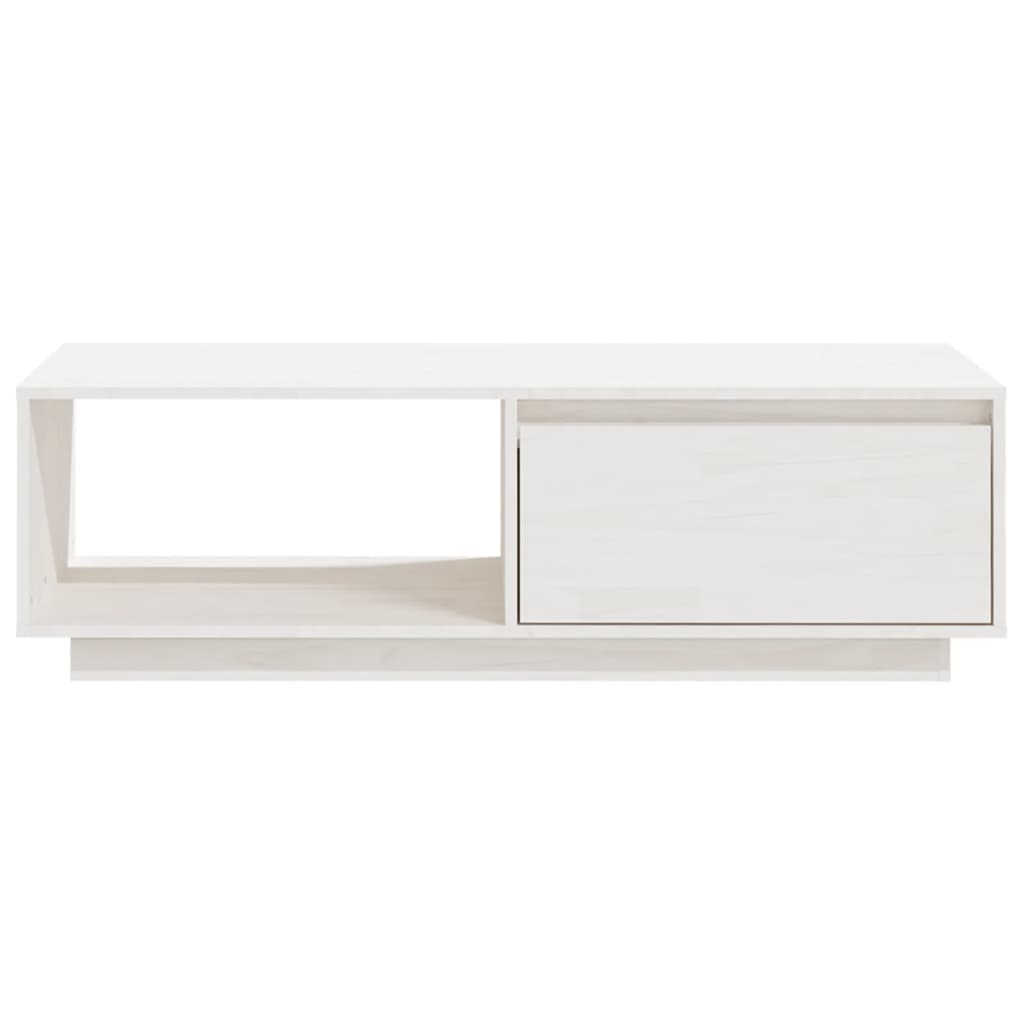 vidaXL sofabord 110x50x33,5 cm massivt fyrretræ hvid