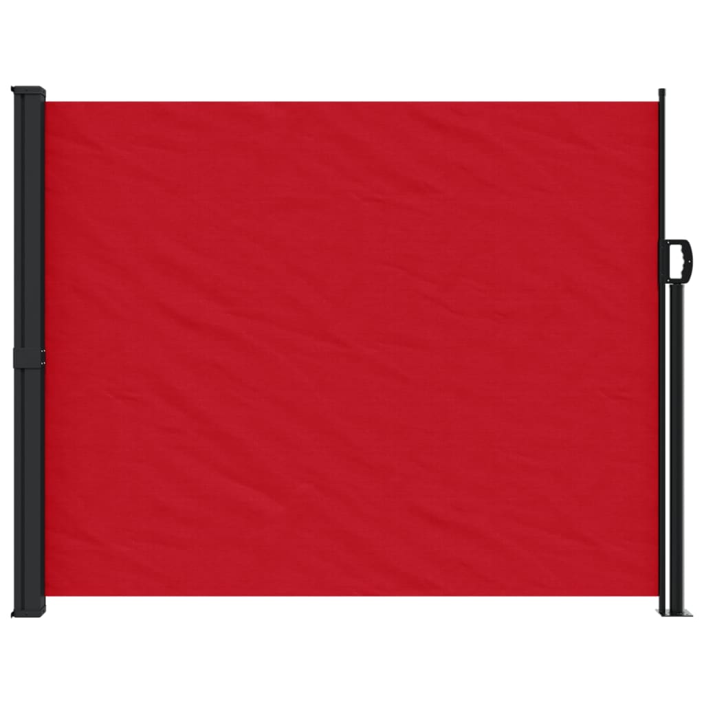 vidaXL sammenrullelig sidemarkise 160 x 600 cm rød