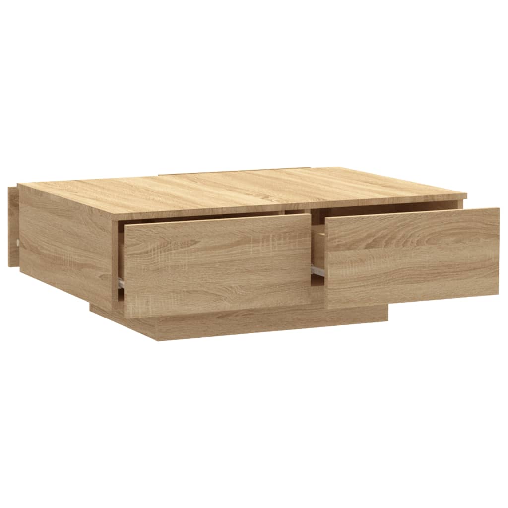 vidaXL sofabord 90x60x31 cm konstrueret træ sonoma-eg