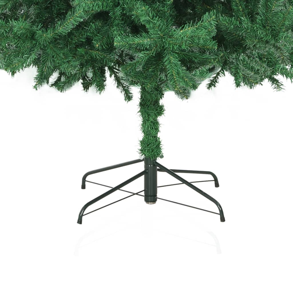 vidaXL kunstigt juletræ med lys 300 cm grøn