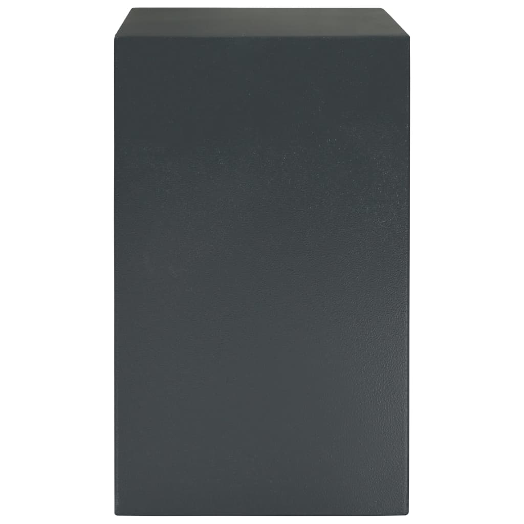 vidaXL mekanisk sikkerhedsboks stål 35 x 31 x 50 cm mørkegrå
