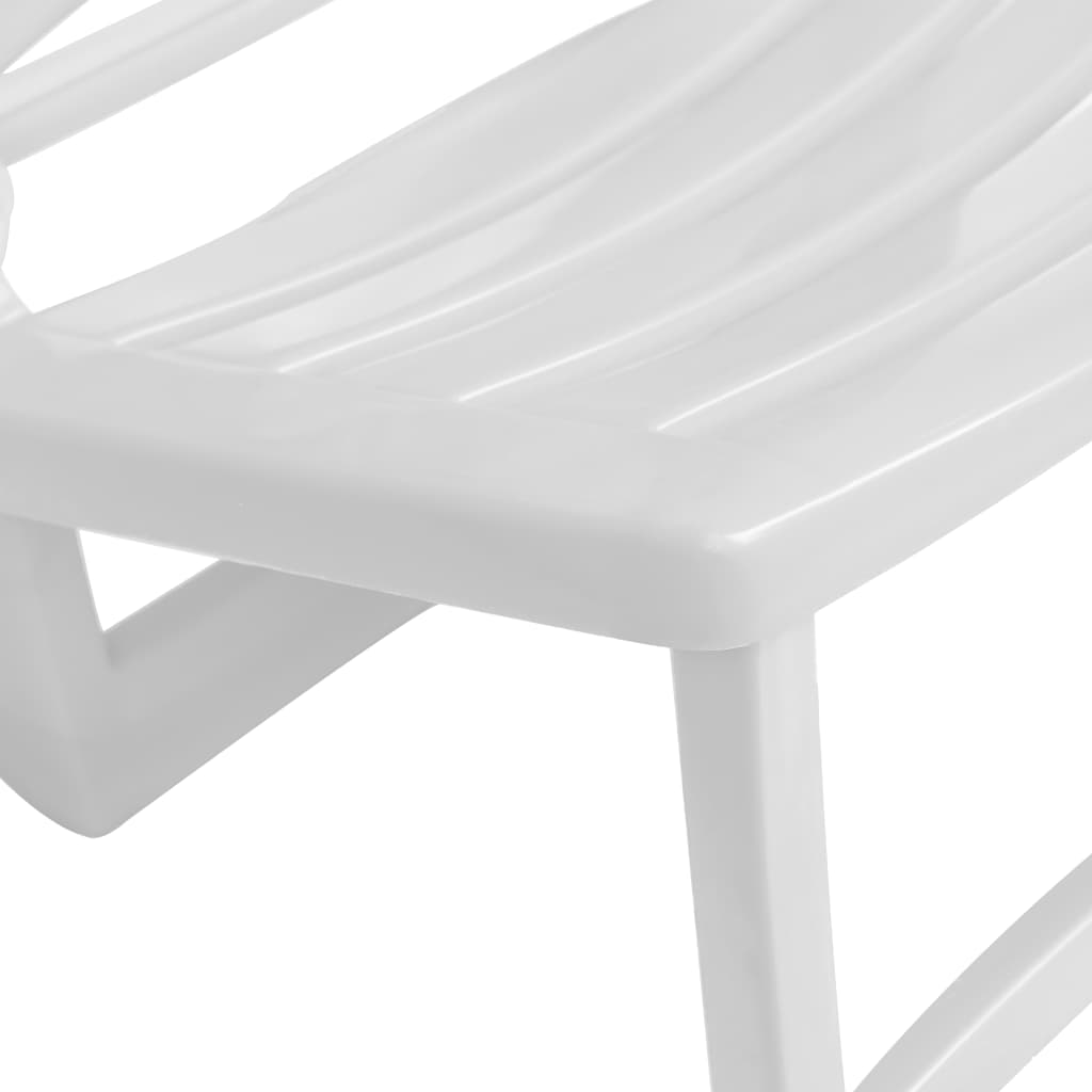 vidaXL foldbare strandstole til børn 4 stk. plastik hvid
