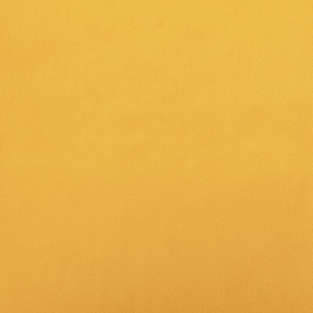 vidaXL drejelig kontorstol fløjl gul