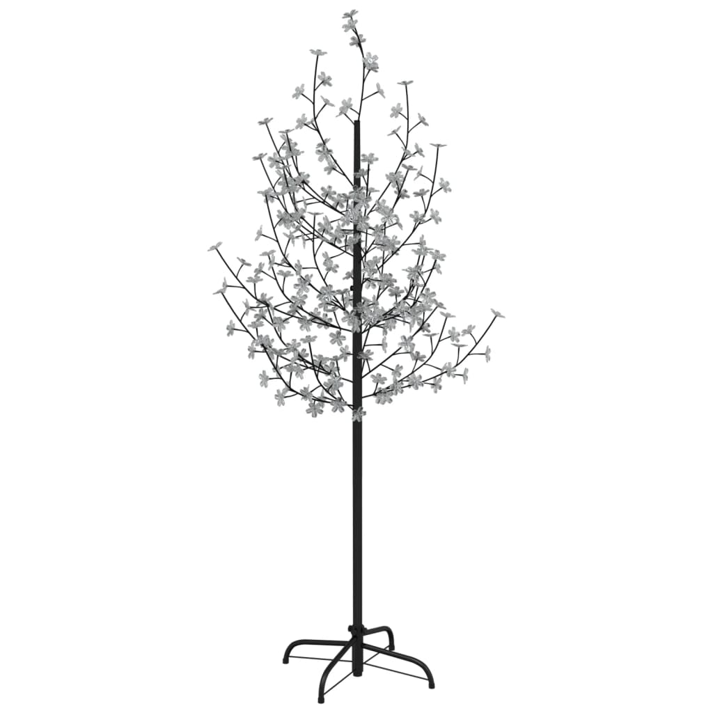 vidaXL kirsebærtræ med LED-lys 180 cm 200 LED'er varmt hvidt lys