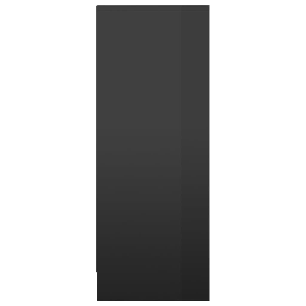 vidaXL skoreol 31,5x35x90 cm spånplade sort højglans