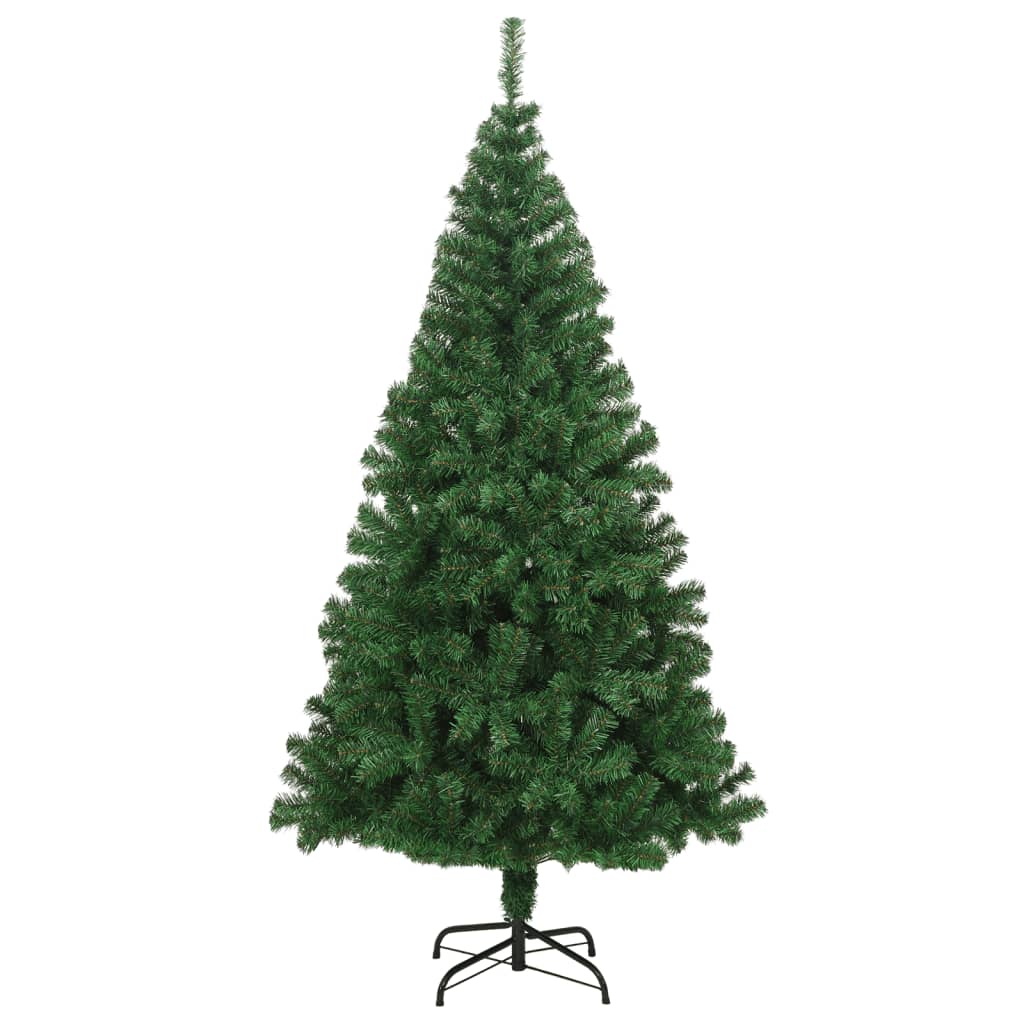 vidaXL kunstigt juletræ med tykke grene 180 cm PVC grøn