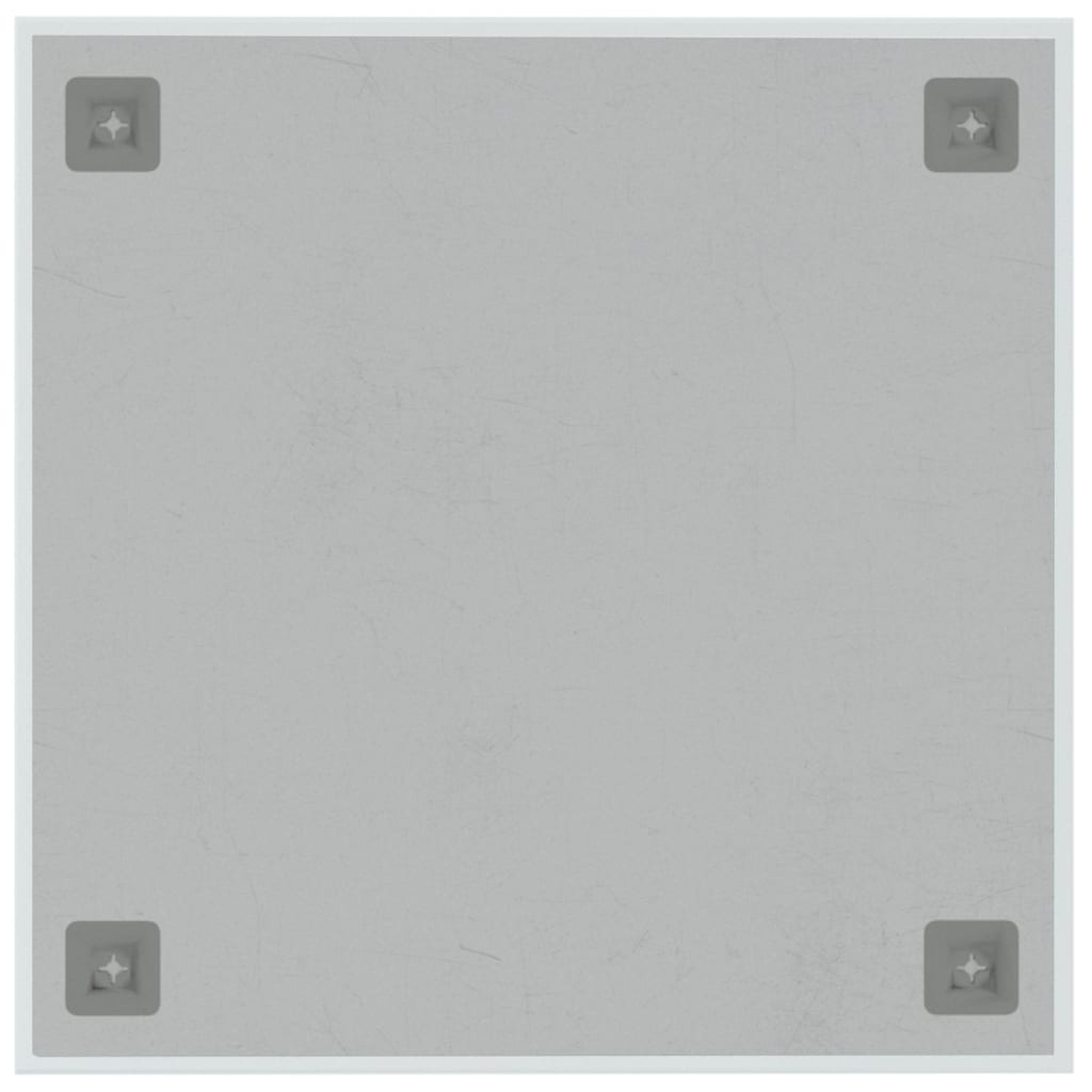 vidaXL væghængt magnettavle 40x40 cm hærdet glas hvid