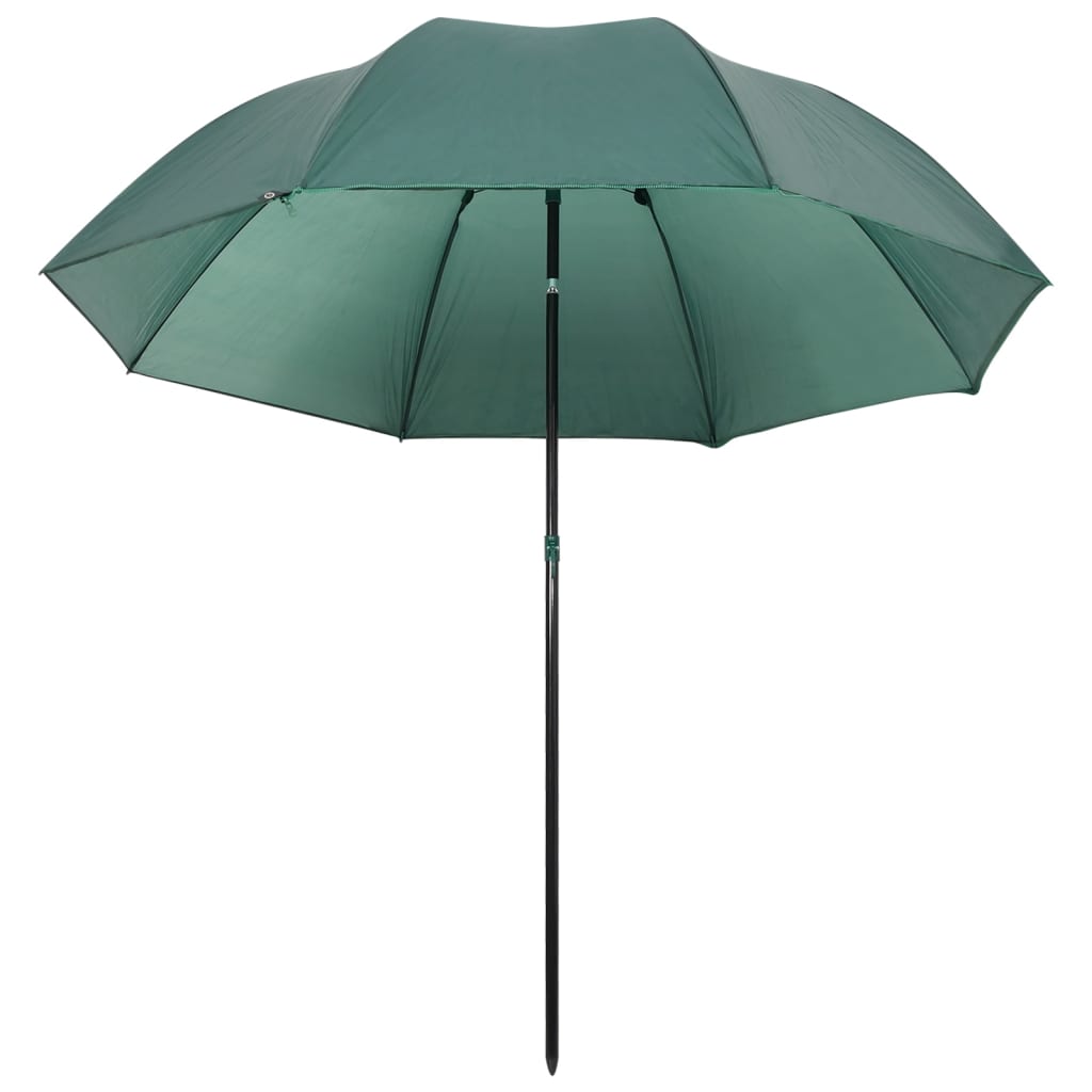 vidaXL parasol til fisketure 220x193 cm grøn
