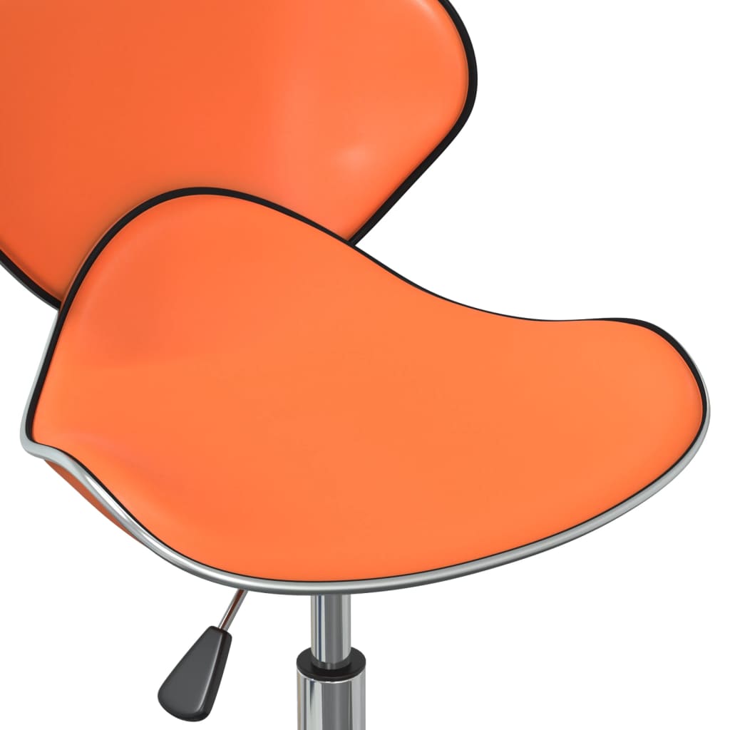 vidaXL drejelige spisebordsstole 4 stk. kunstlæder orange