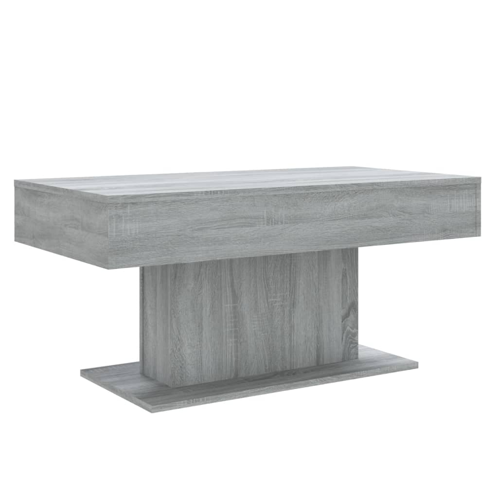 vidaXL sofabord 96x50x45 cm konstrueret træ grå sonoma-eg