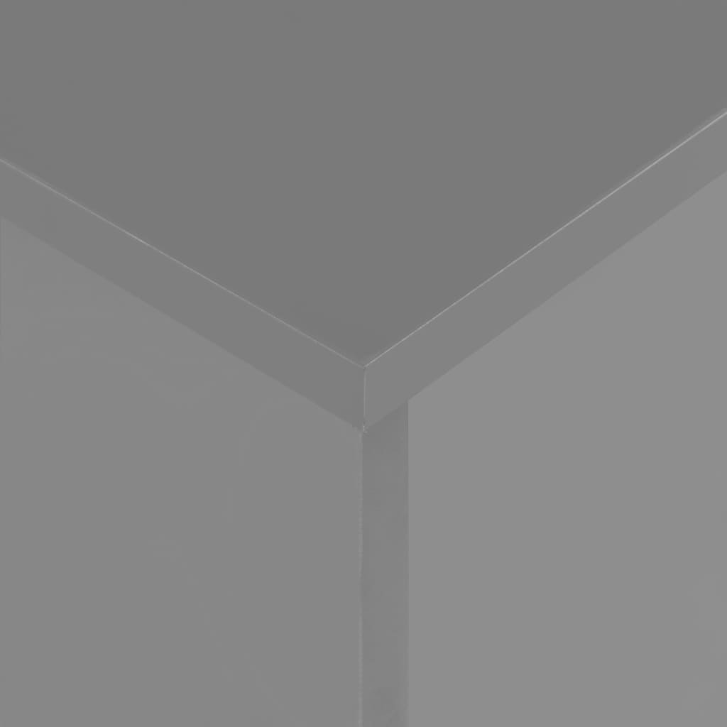 vidaXL udvideligt spisebord 175 x 90 x 75 cm grå højglans
