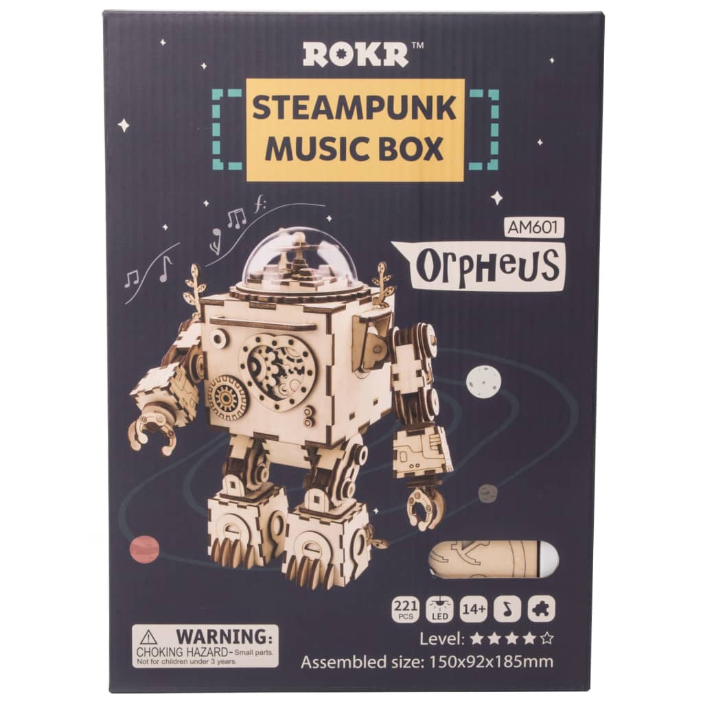 Robotime DIY-spilledåse Steampunk Orpheus