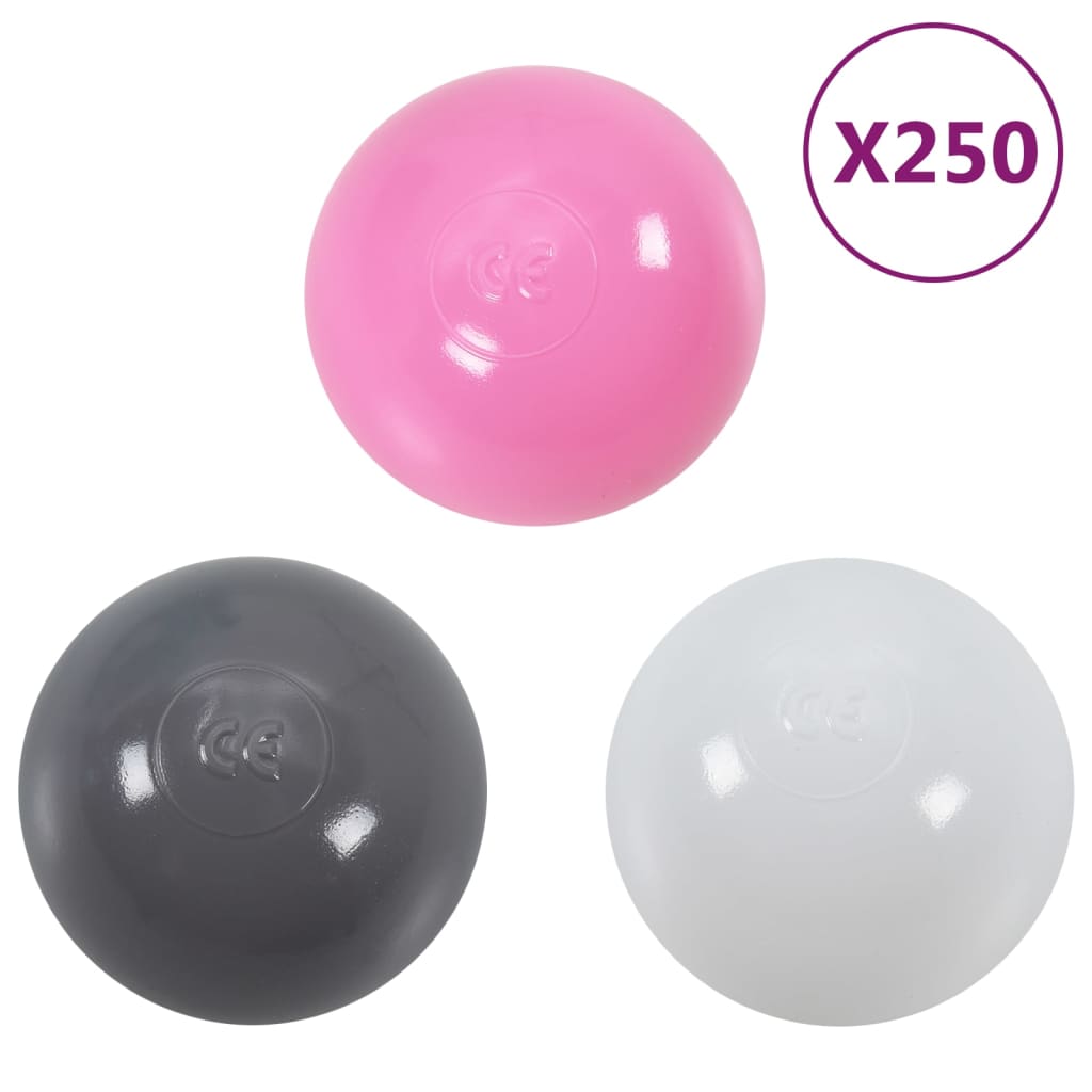 vidaXL legetelt til børn 338x123x111 cm 250 bolde flerfarvet