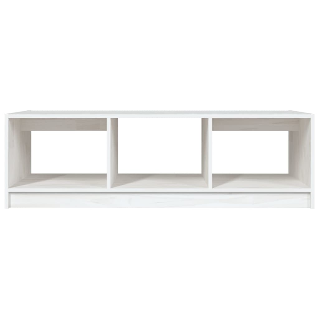 vidaXL sofabord 110x50x34 cm massivt fyrretræ hvid