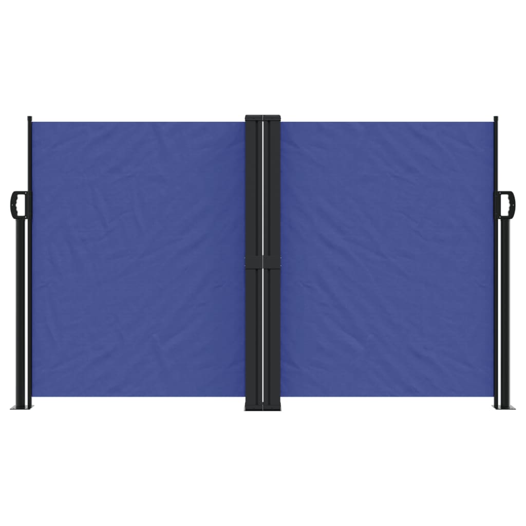 vidaXL sammenrullelig sidemarkise 140x600 cm blå
