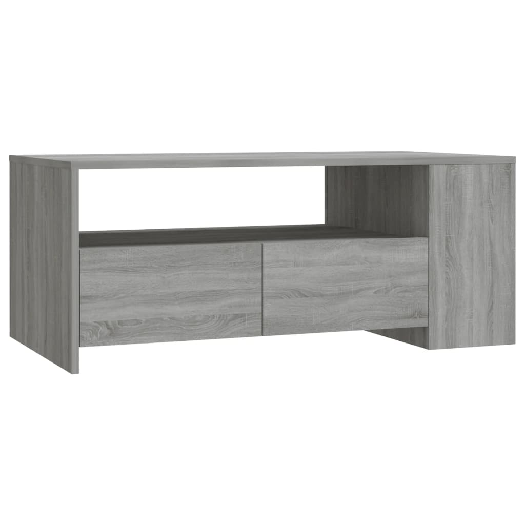 vidaXL sofabord 102x55x42 cm konstrueret træ grå sonoma-eg