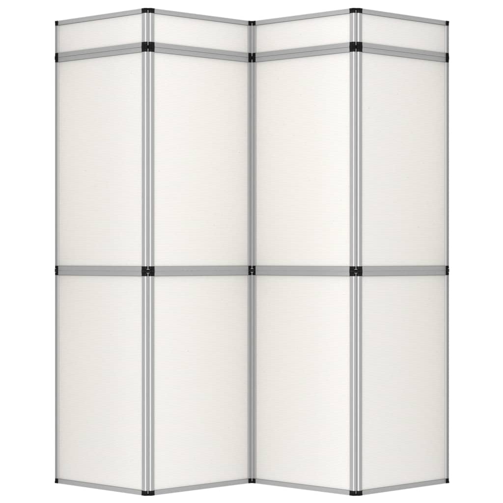 vidaXL 12-panels udstillingsvæg foldbar 242x200 cm hvid