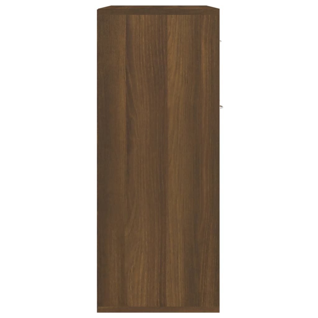 vidaXL skænk 60x30x75 cm konstrueret træ brun egetræsfarve