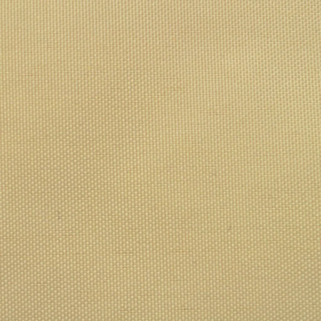 vidaXL solsejl oxfordstof trekantet 5 x 5 x 5 m beige