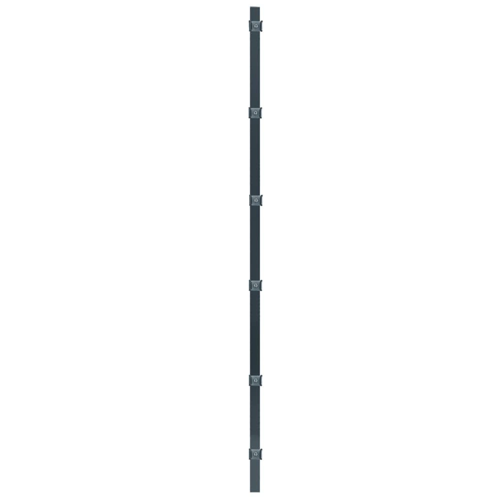 vidaXL hegnspaneler 2 stk. 6x2 m 12 m jern antracitgrå