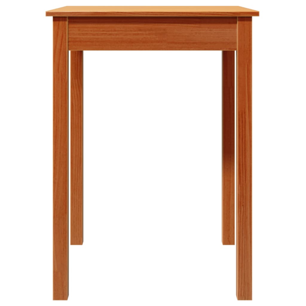 vidaXL spisebord 55x55x75 cm massivt fyrretræ gyldenbrun