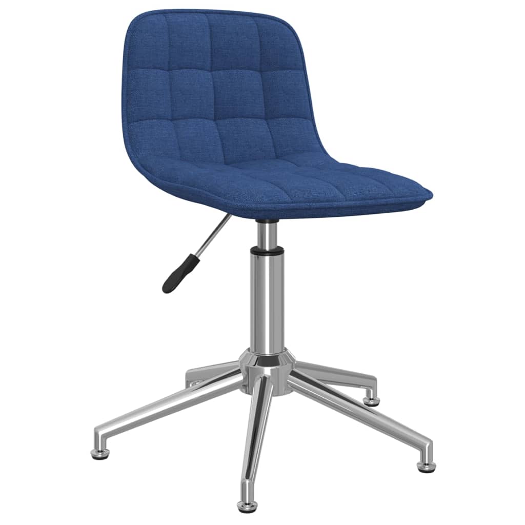 vidaXL drejelige spisebordsstole 6 stk. stof blå