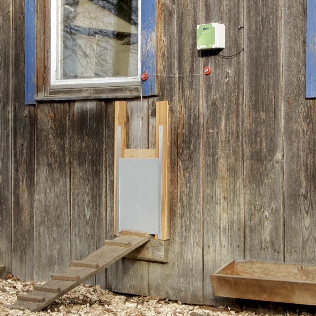Kerbl automatisk dørsæt til hønsegård 40x43 cm