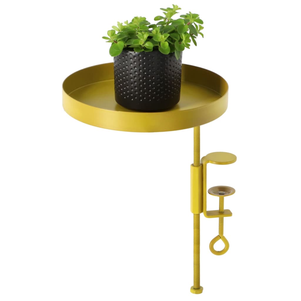 Esschert Design plantebakke med klemme str. M rund guldfarvet