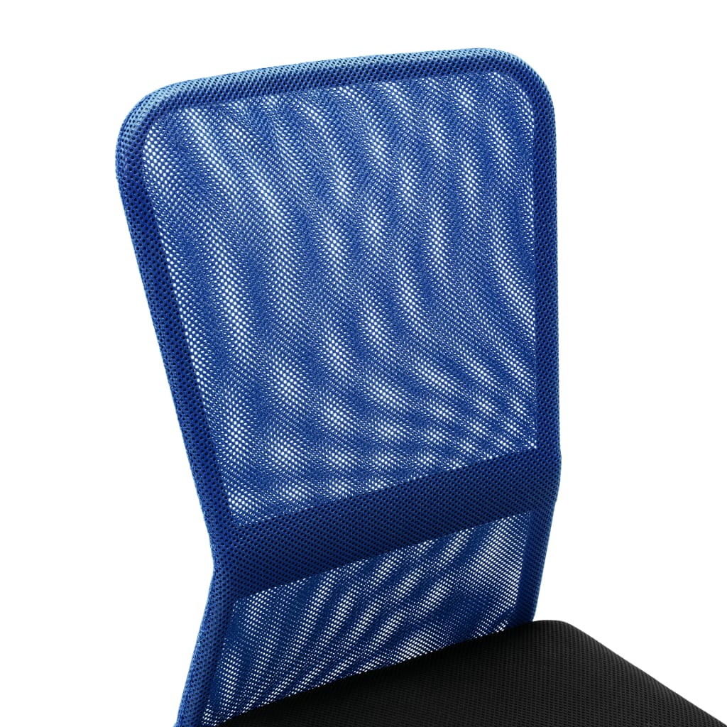 vidaXL kontorstol 44x52x100 cm meshstof blå og sort