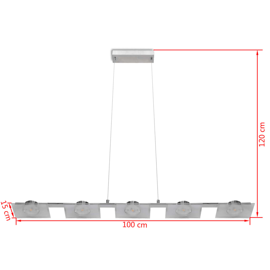 Loft LED 100 cm Akryl 5x5W