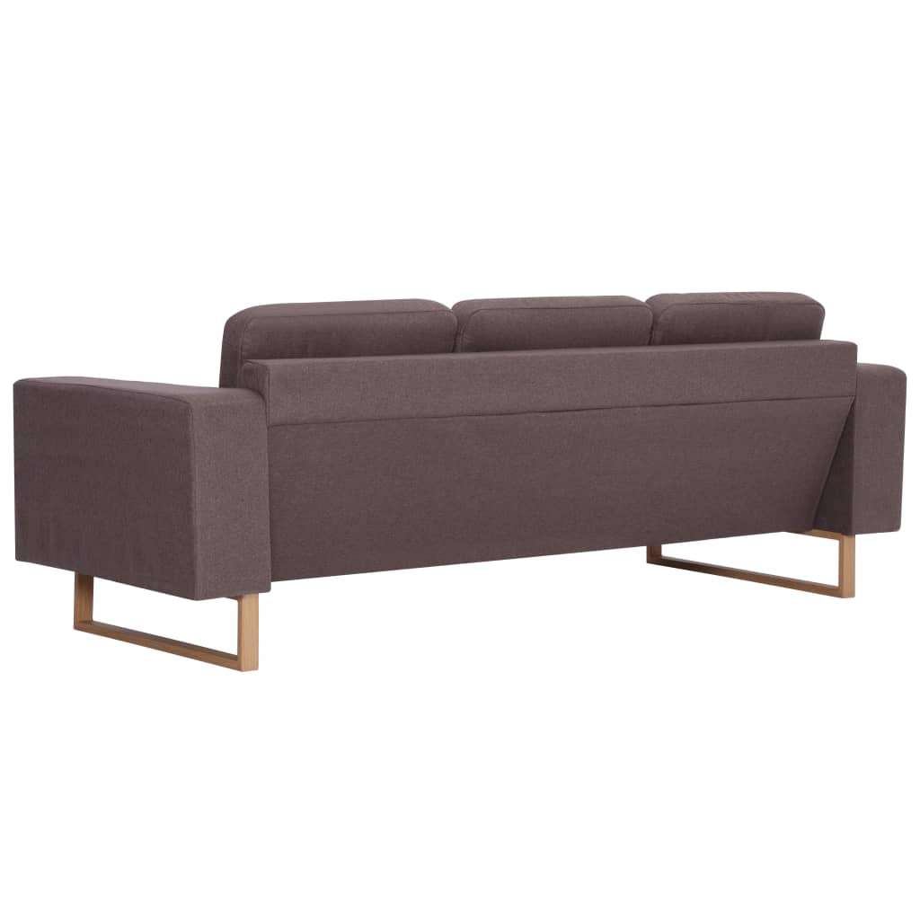 vidaXL 3-personers sofa i stof gråbrun