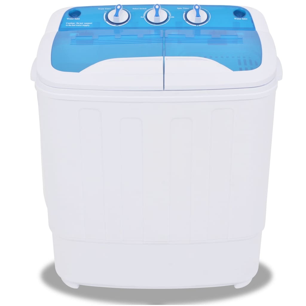 vidaXL mini-vaskemaskine dobbelttromle 5,6 kg