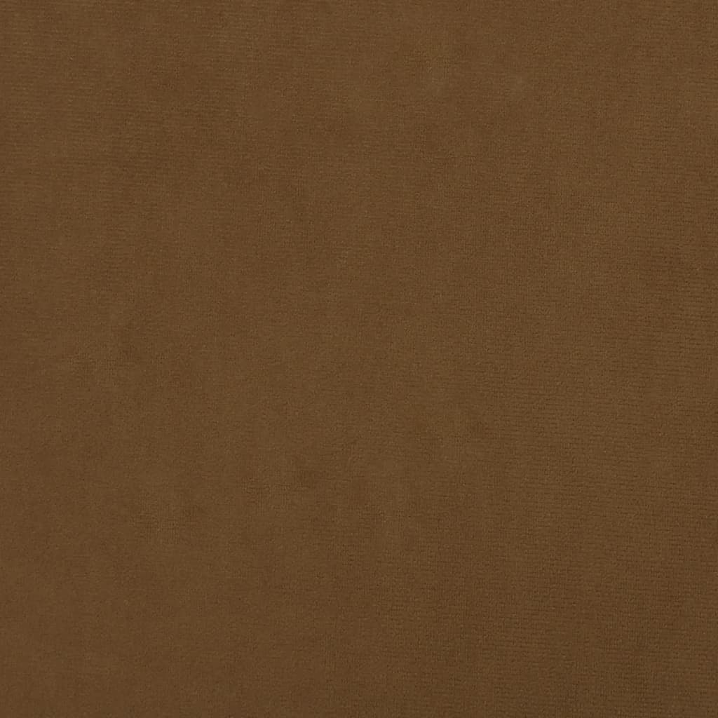 vidaXL drejelig kontorstol fløjl brun