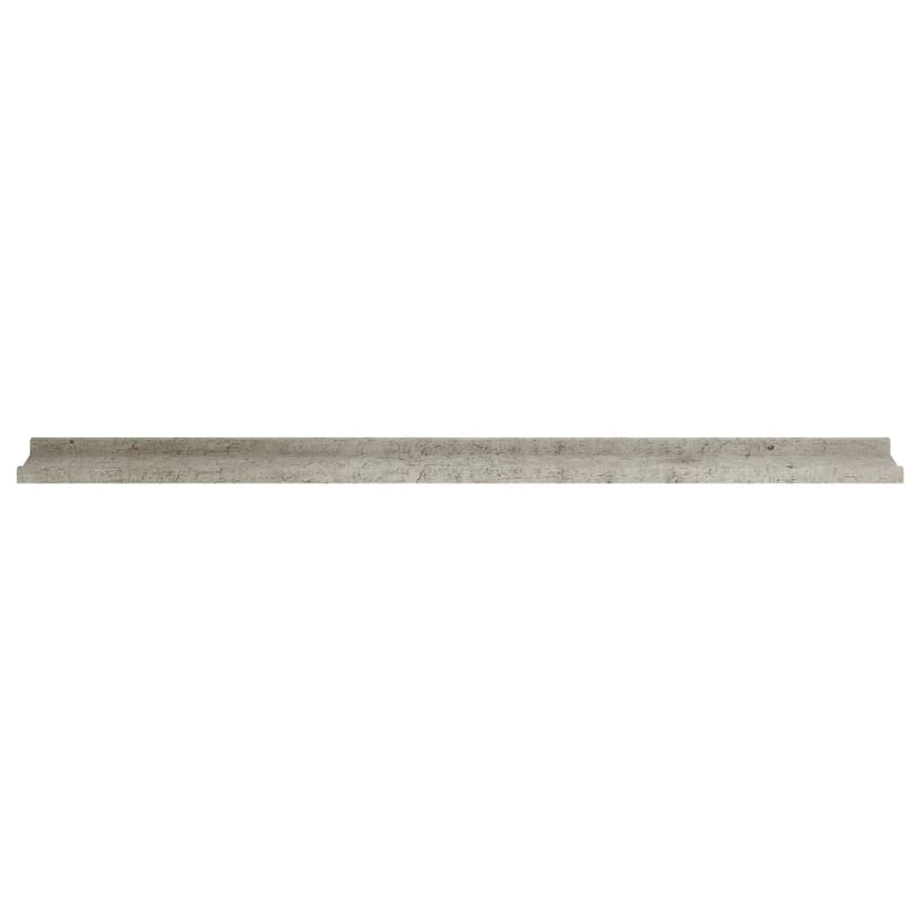 vidaXL væghylder 2 stk. 115x9x3 cm betongrå