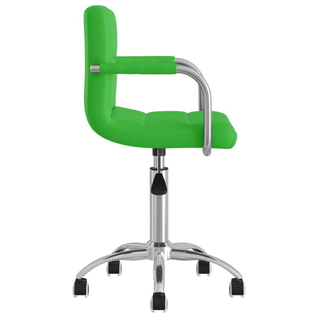 vidaXL drejelige spisebordsstole 2 stk. kunstlæder grøn