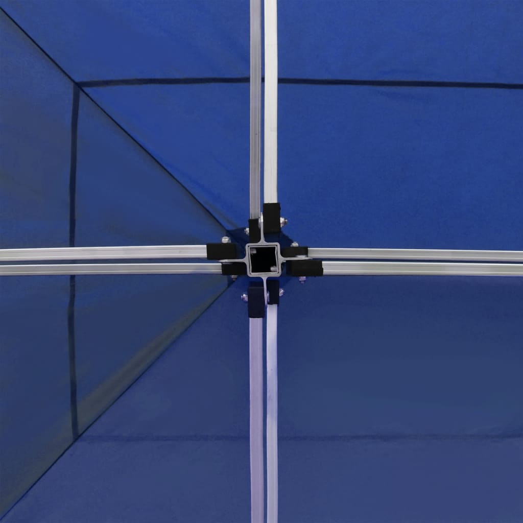 vidaXL foldbart festtelt med vægge aluminium 6 x 3 m blå